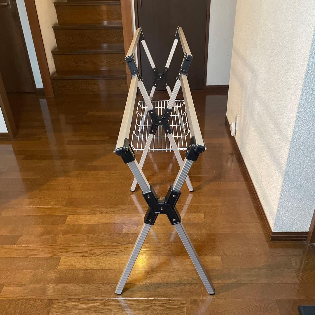 Coleman アルミテーブル 長方形 収納棚付き