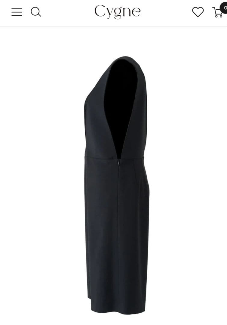（週末値下げ）新品タグありCygne 黒 ミニ丈オールインワン 0T