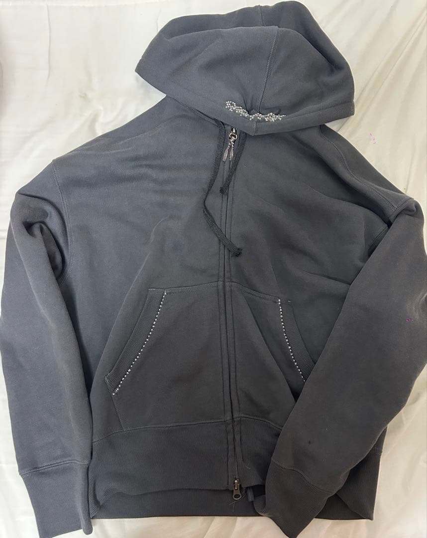 トップス SCULPTOR Beaded Saint Hoodie Charcoal