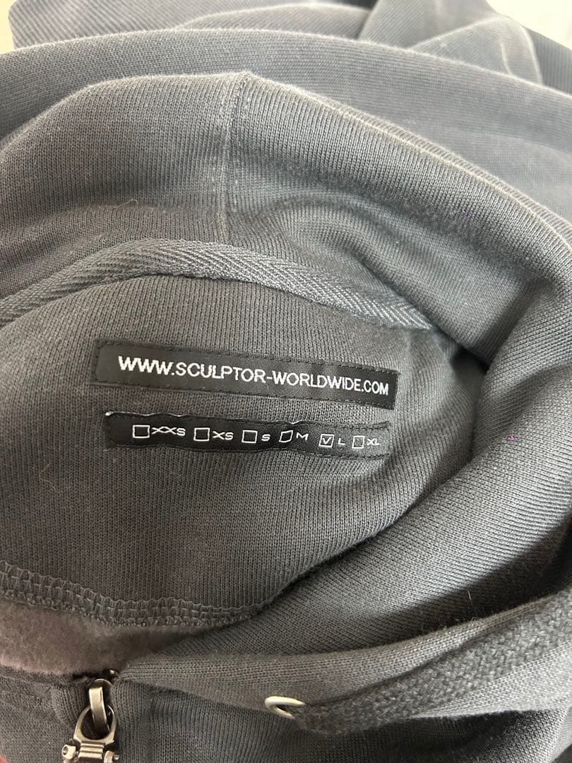 トップス SCULPTOR Beaded Saint Hoodie Charcoal