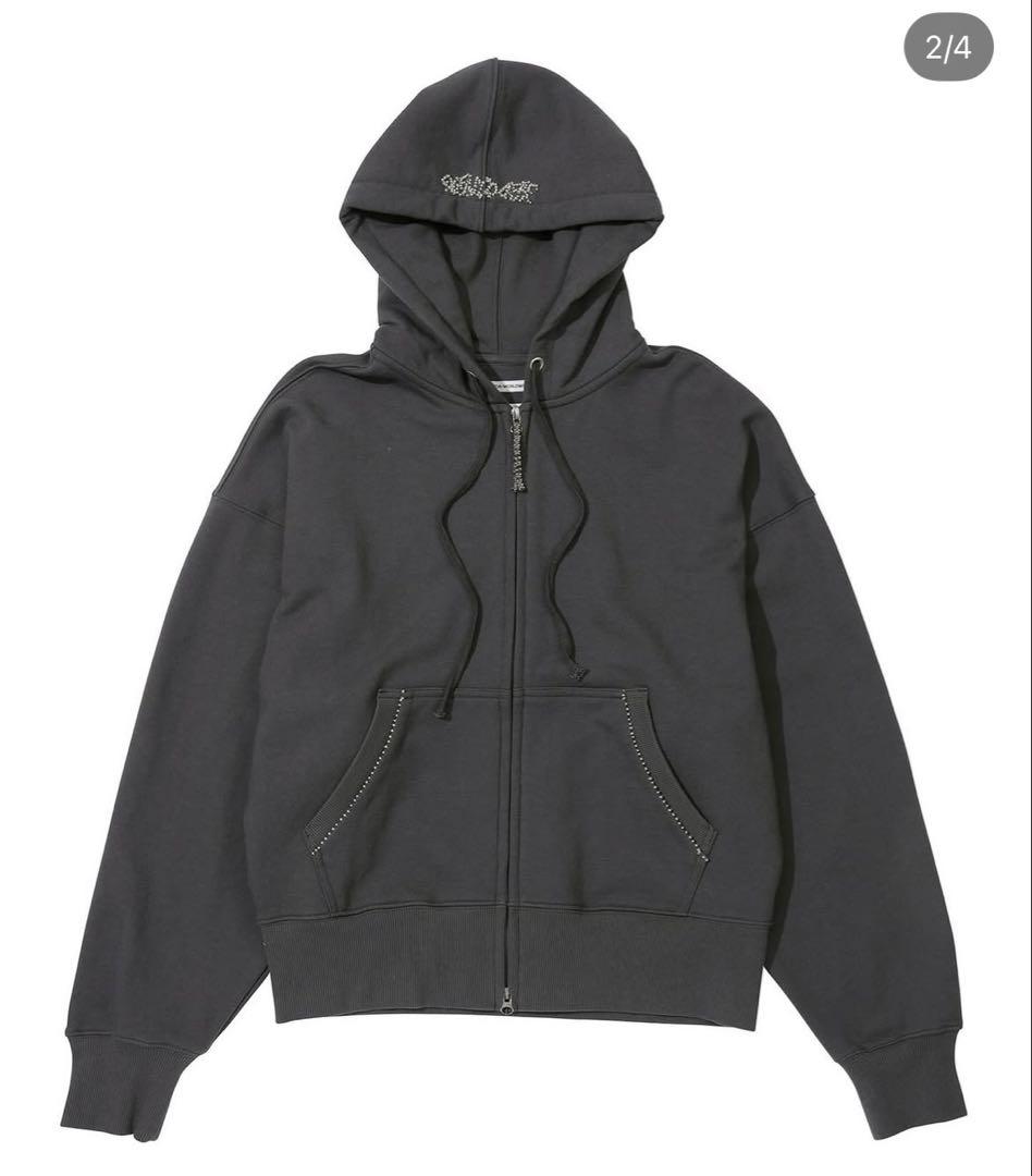 トップス SCULPTOR Beaded Saint Hoodie Charcoal