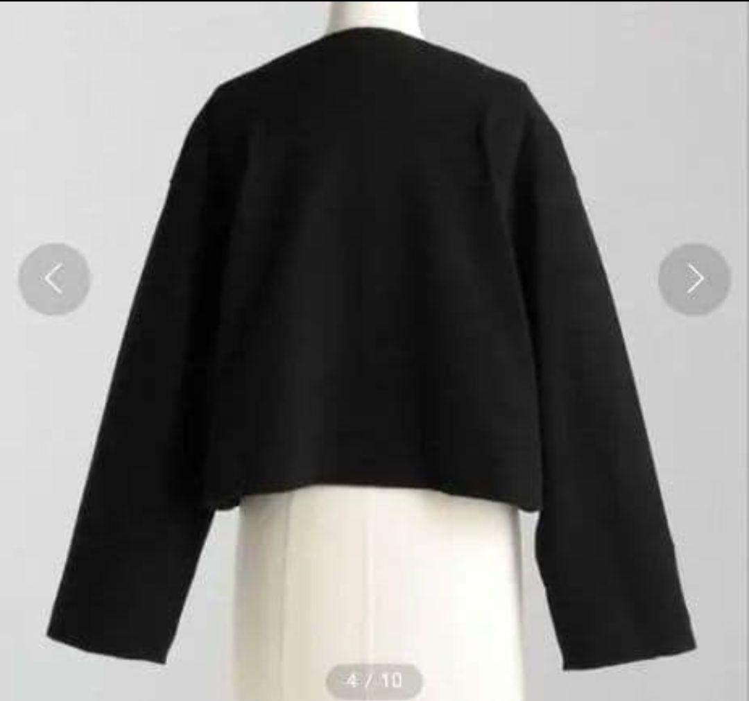 ＜LOEFF（ロエフ）＞ コットン パイル カットソー　黒　ブラック　金子綾