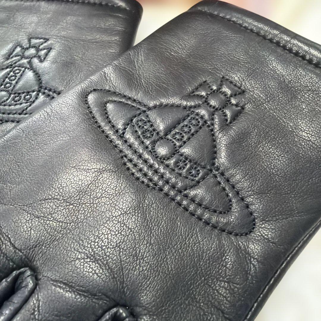 未使用Vivienne Westwood ヴィヴィアン レザー グローブ オーブ