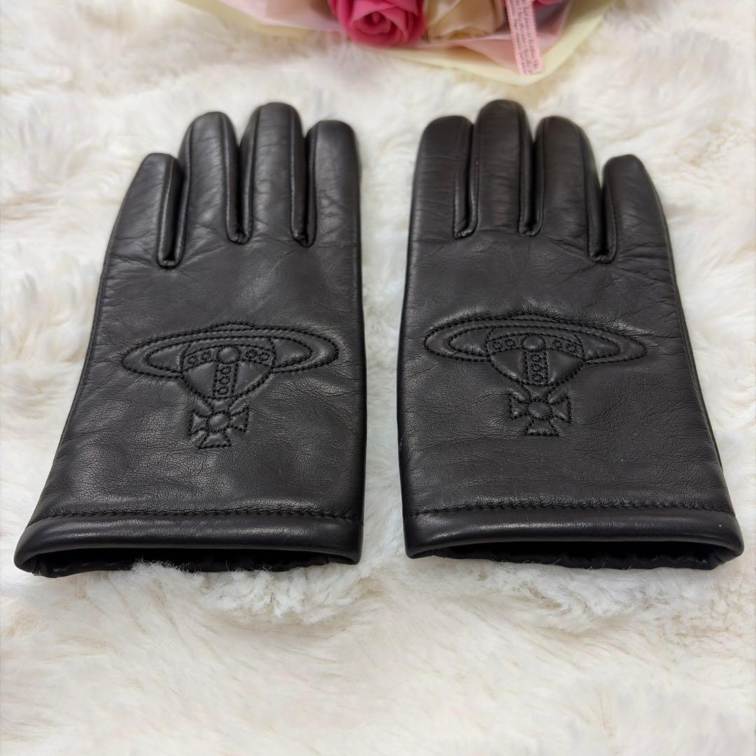 未使用Vivienne Westwood ヴィヴィアン レザー グローブ オーブ