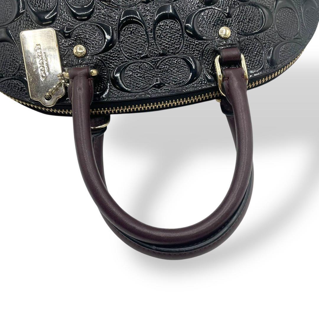 極美品✨️訳あり コーチ 2way ショルダーバッグ シエラ エンボス加工 黒