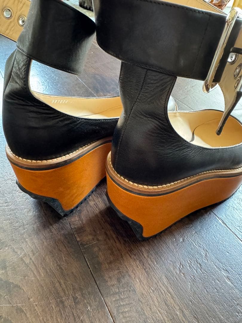 Vivienne Westwood ブラックプラットフォームシューズ