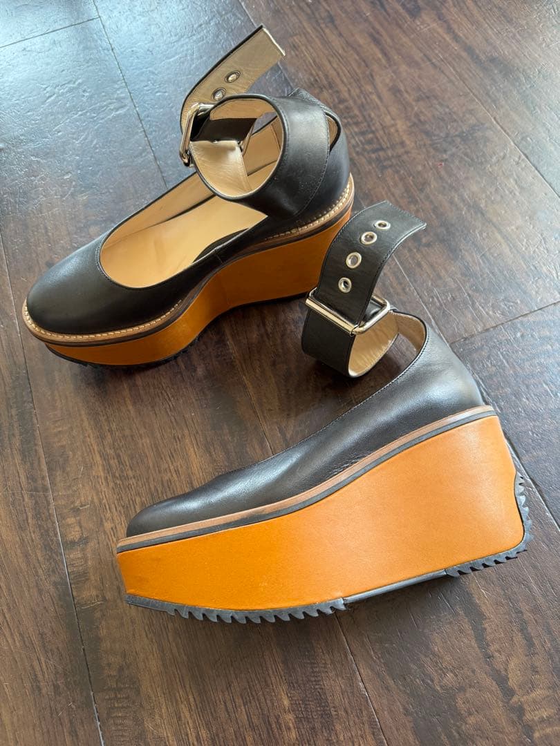 Vivienne Westwood ブラックプラットフォームシューズ