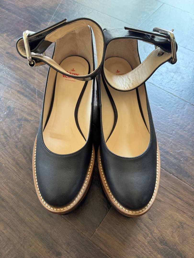 Vivienne Westwood ブラックプラットフォームシューズ