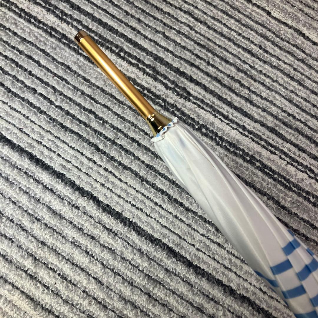 【未使用品】ポロラルフローレン ボーダー 長傘 ブルー 60cm