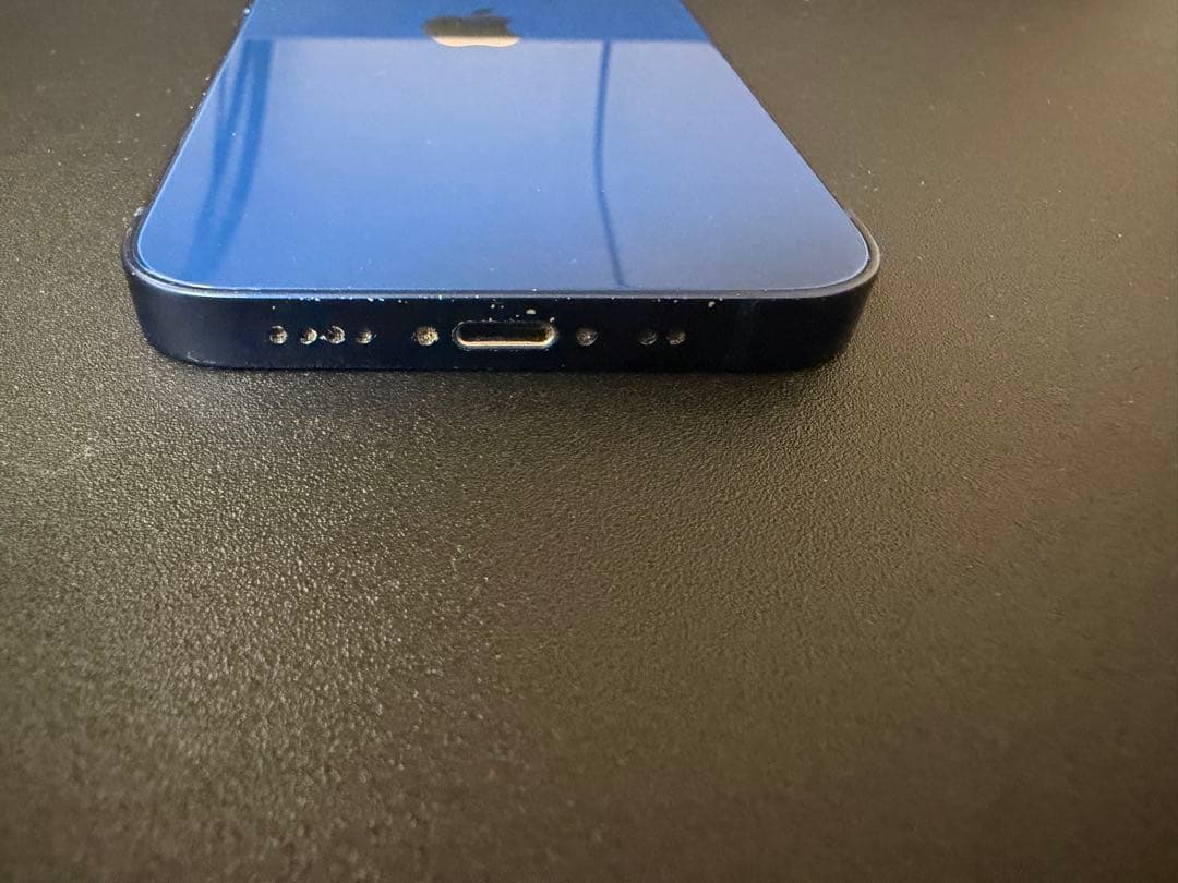 nonmgiPhone 12 mini ブルー／イヤホン変換アダプター付き