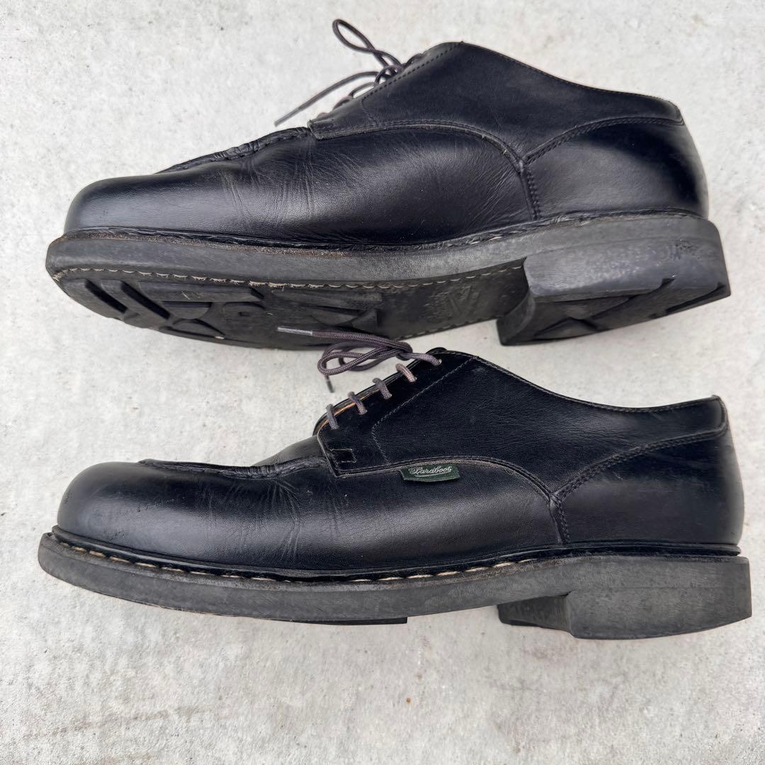 PARABOOT パラブーツUチップ 外羽根 黒 フランス製　ドレスシューズ　黒