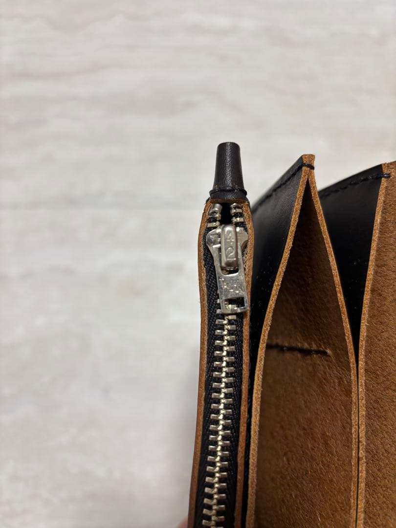 そな様　ロングトラッカーウォレット　三層　茶芯　レザークラフト　ハンドメイド