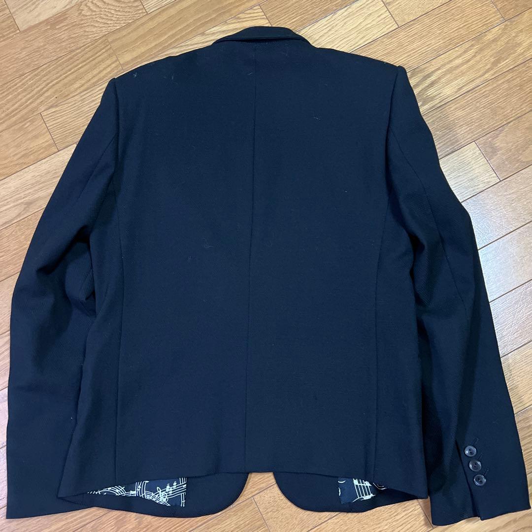 ナンバーナイン黒 音符ショートジャケット