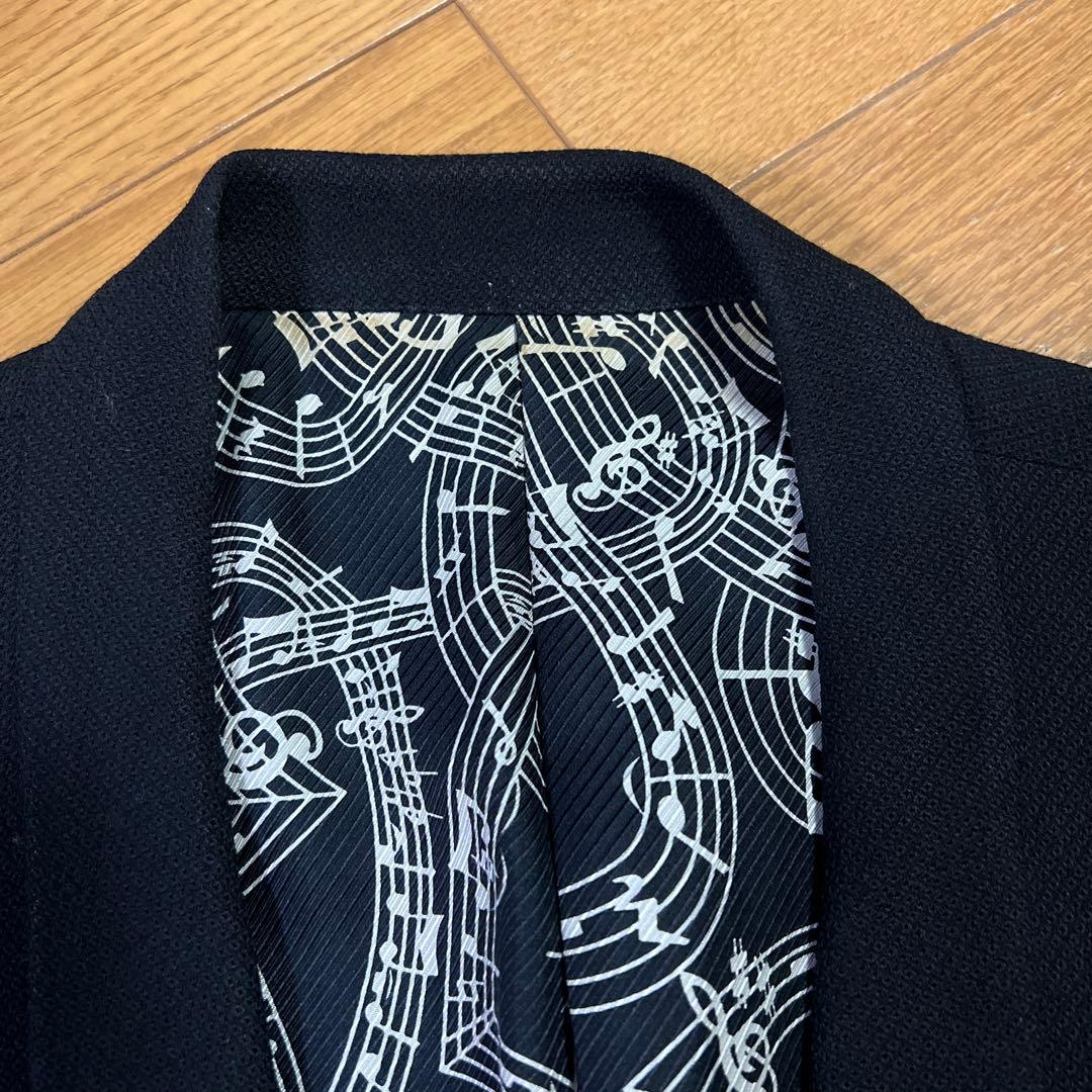 ナンバーナイン黒 音符ショートジャケット