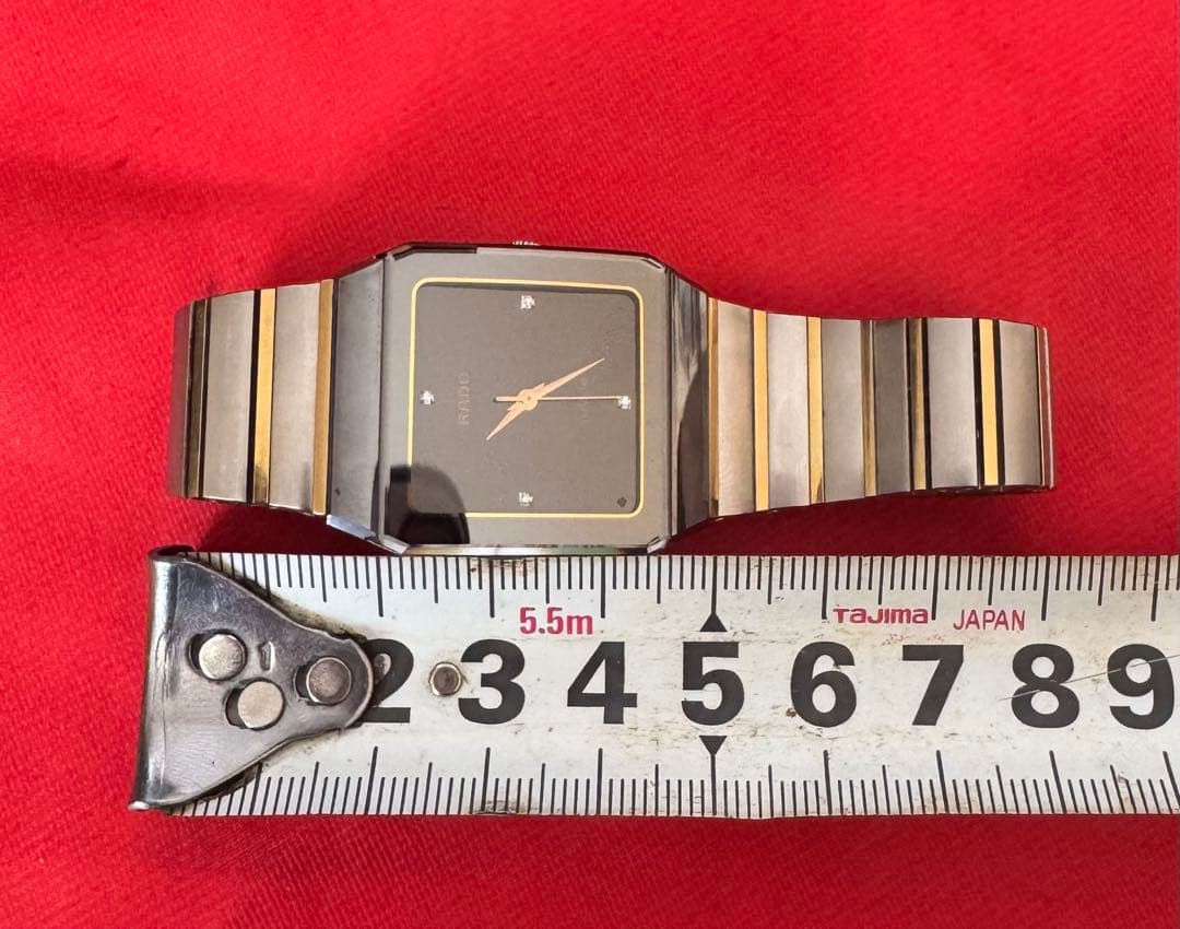 ラドー ジュビリー 4Pダイヤ メンズ クォーツ ダイヤスター　ジャンク