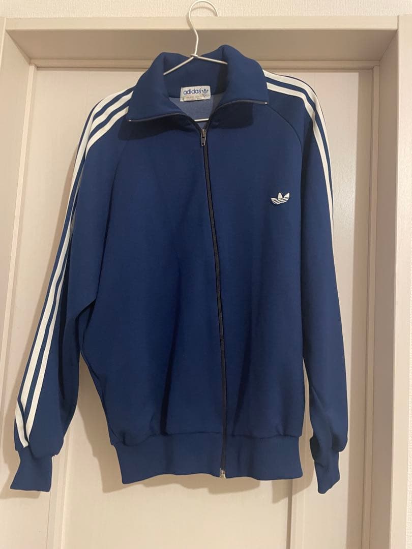 アディダス　adidasジャージ デサント製 トレフォイルロゴ　古着70s 6号