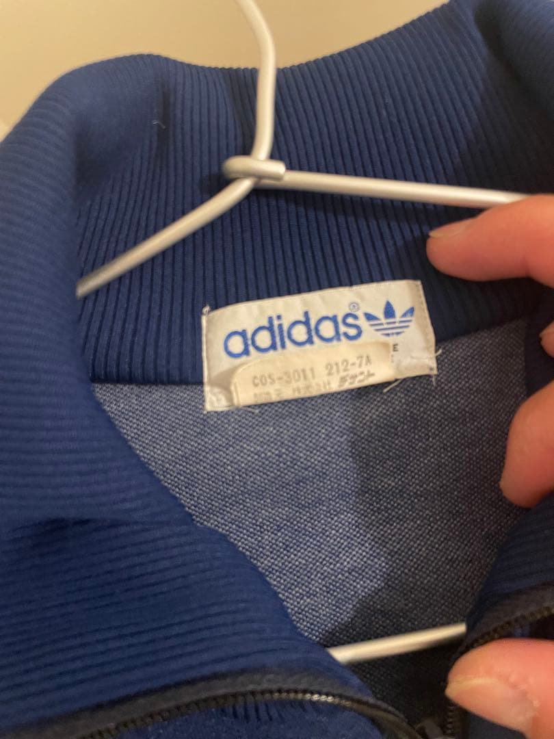 アディダス　adidasジャージ デサント製 トレフォイルロゴ　古着70s 6号