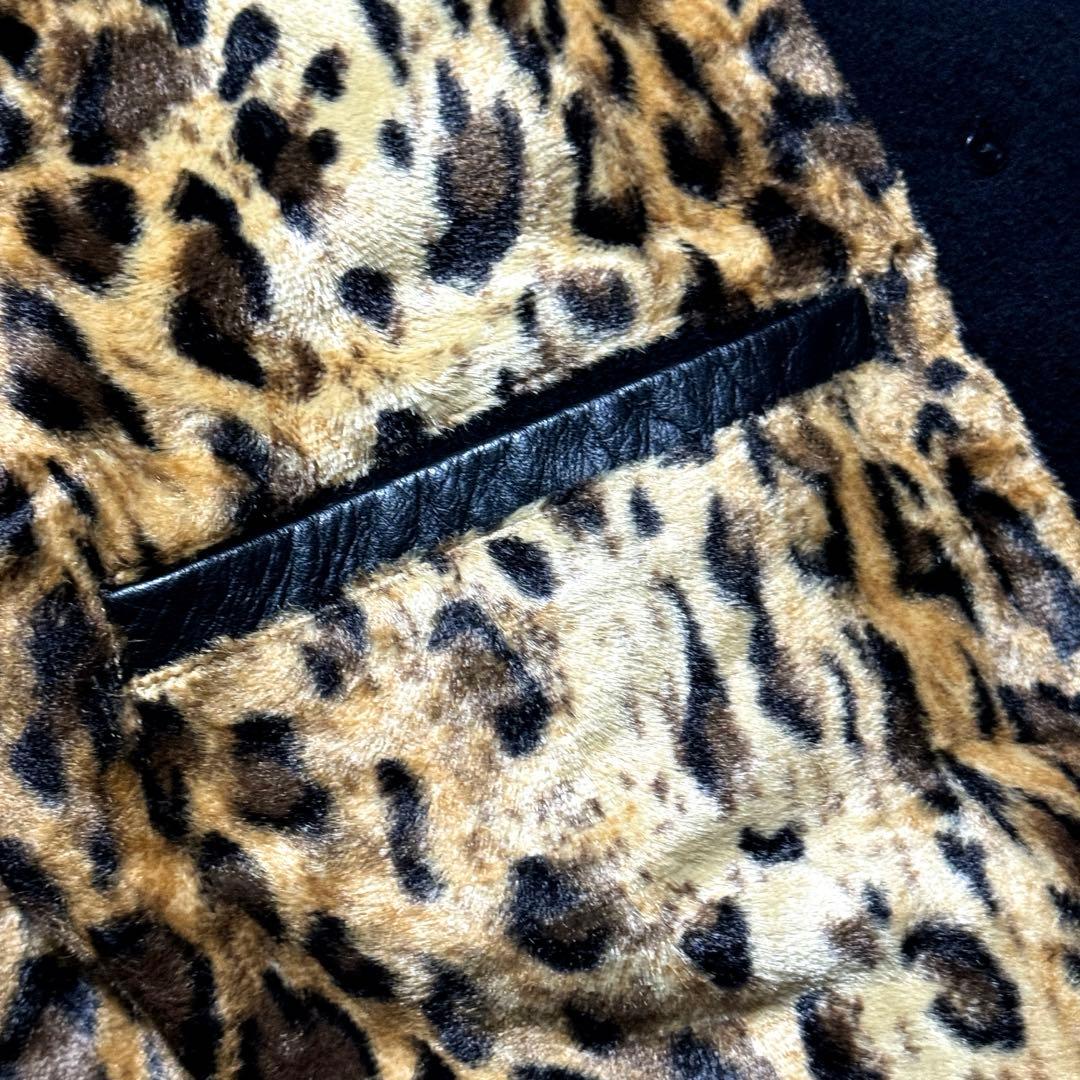 GANGSTERVILLE / Pコート 裏地レオパード サイズM