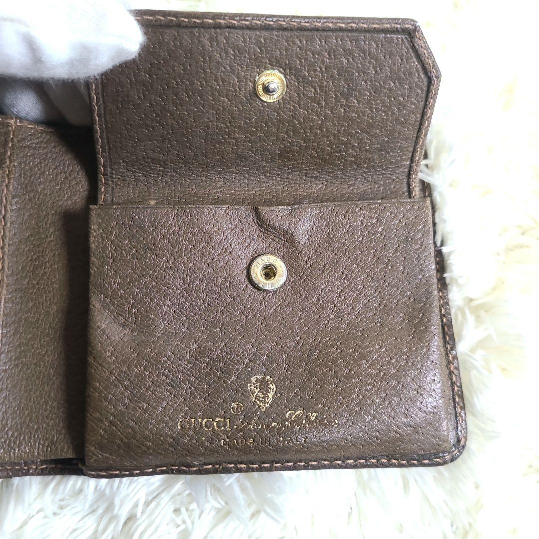 GUCCI グッチ 二つ折り財布 GG柄 オールドグッチ PVC 総柄