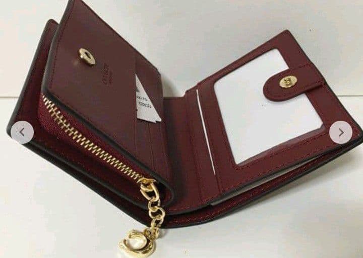 新品未使用コーチ二つ折り財布キャット猫ブラウンレディースメンズ送料無料即日発送