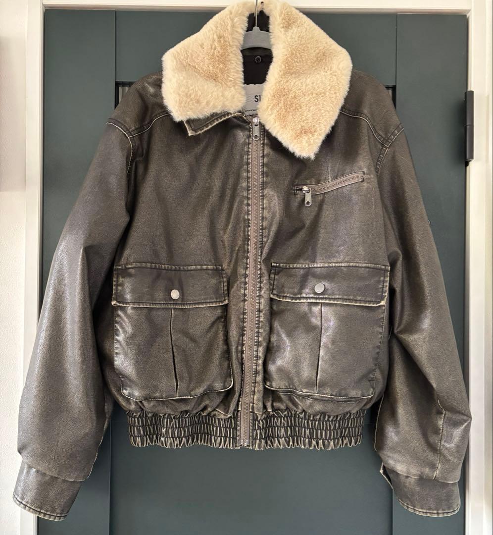 SLY VINTAGE F／LEATHER S／ブルゾン