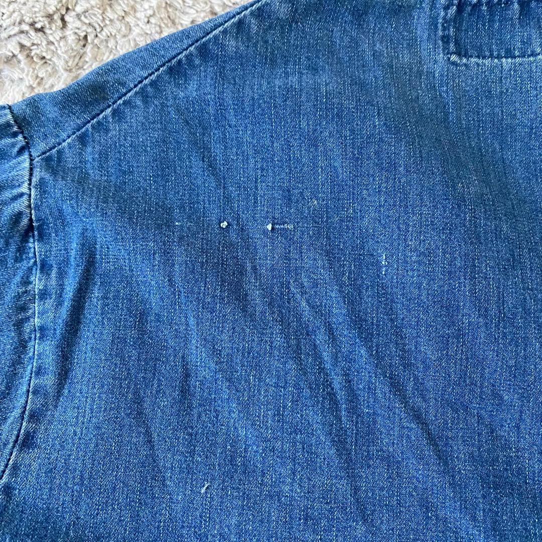 希少 60s デニム カバーオール 4ポケ 裏地なし46サイズ ヴィンテージ