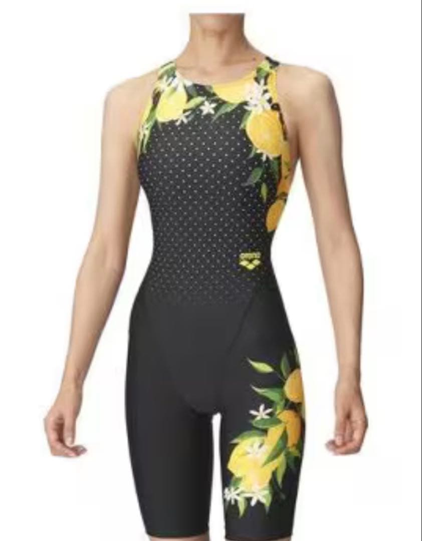 arena レモン柄 スポーツ用水着 M