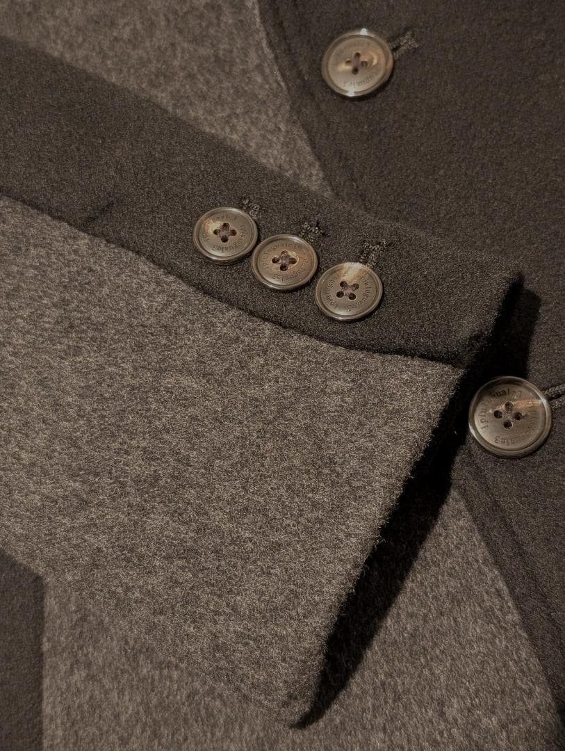 定価154,000円 1piu1uguale3 クレイジー チェスターコート Ⅳ