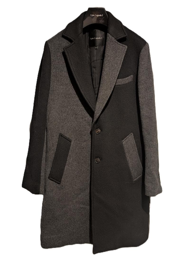定価154,000円 1piu1uguale3 クレイジー チェスターコート Ⅳ