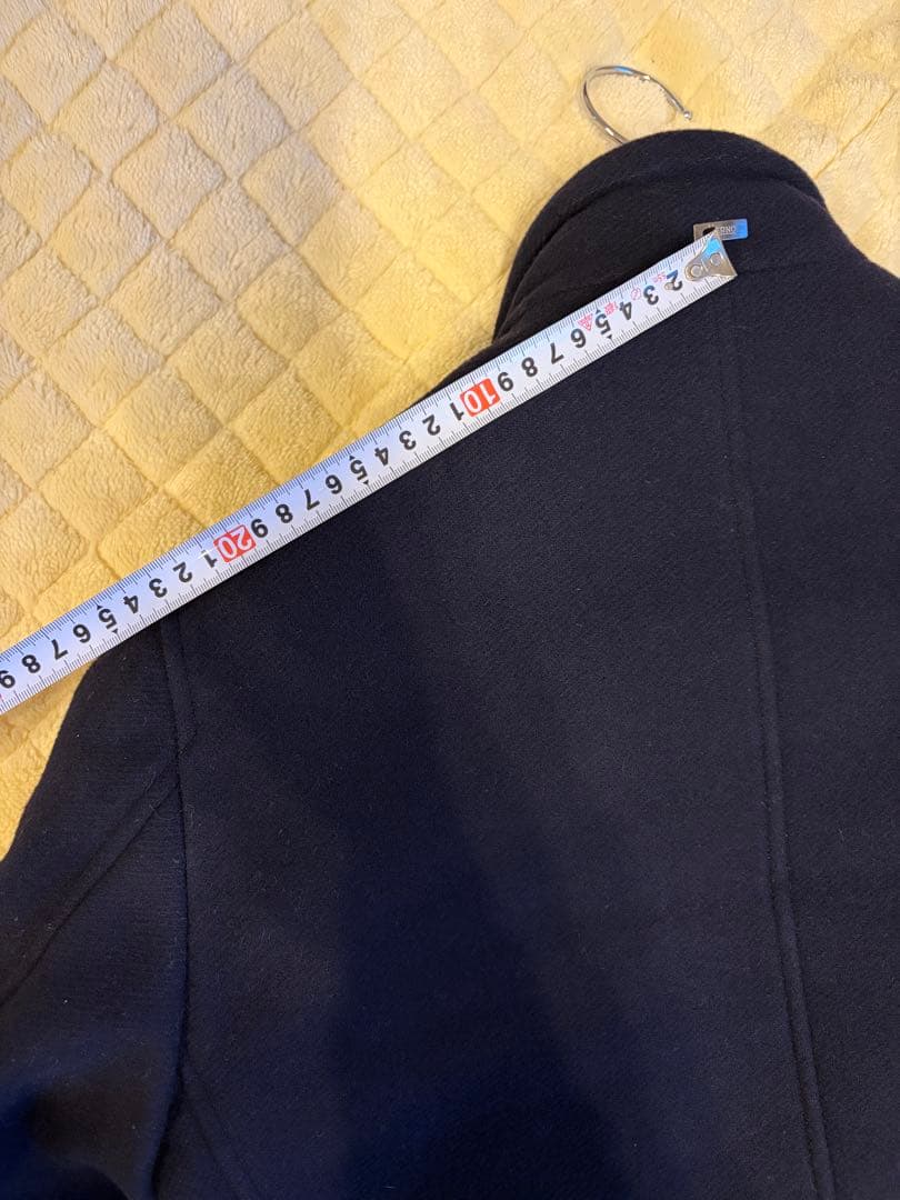 【【HERNO／ヘルノ】ネイビー ウール×ダウン 高級メンズコート（46）