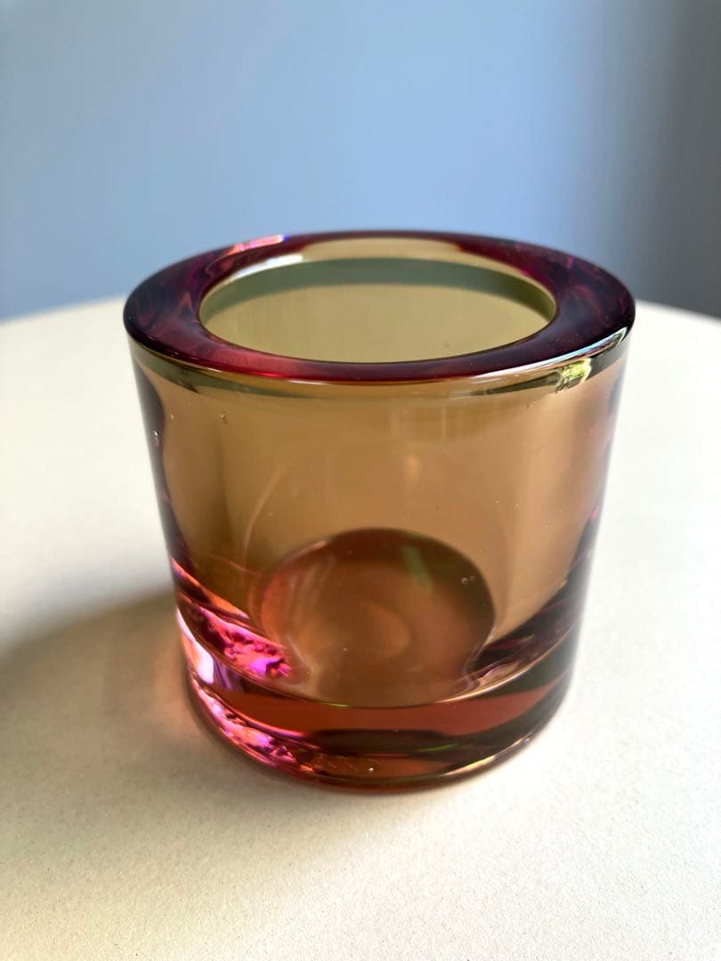 Kivi ローズオリーブ イッタラ ×マリメッコ キャンドルホルダー　希少