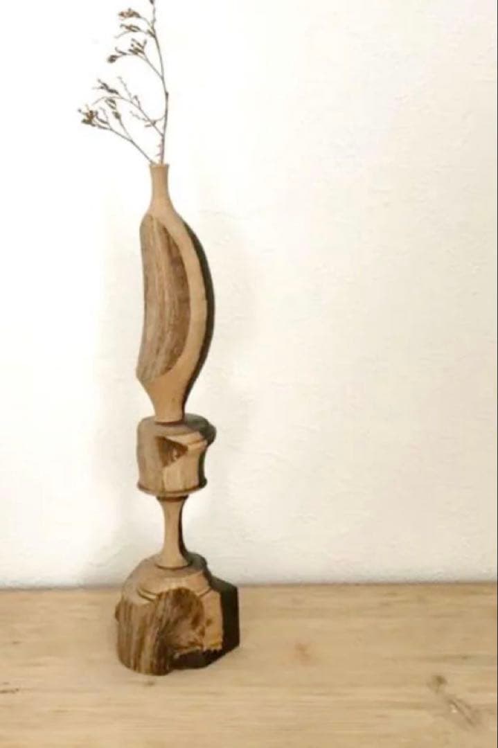 市川岳人　ドライフラワー　花器