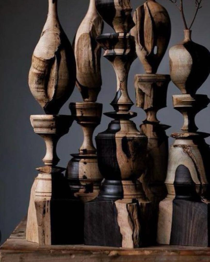 市川岳人　ドライフラワー　花器