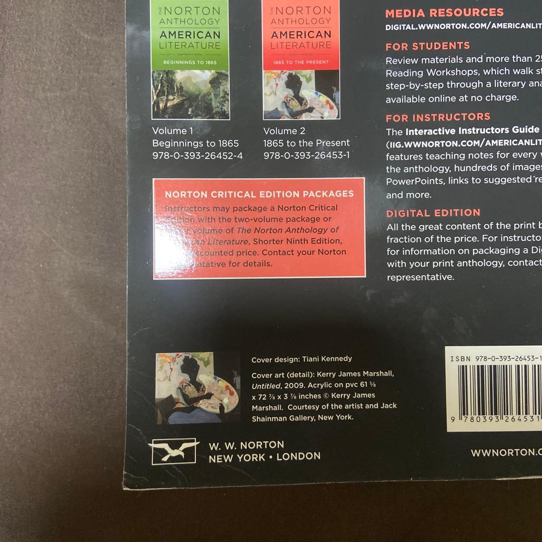 洋書 The Norton Anthology American Literature