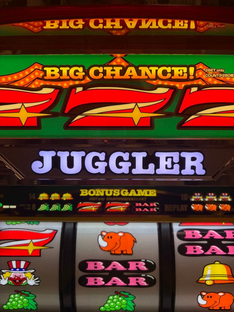 アイムジャグラーEX 6号機 緑パネル