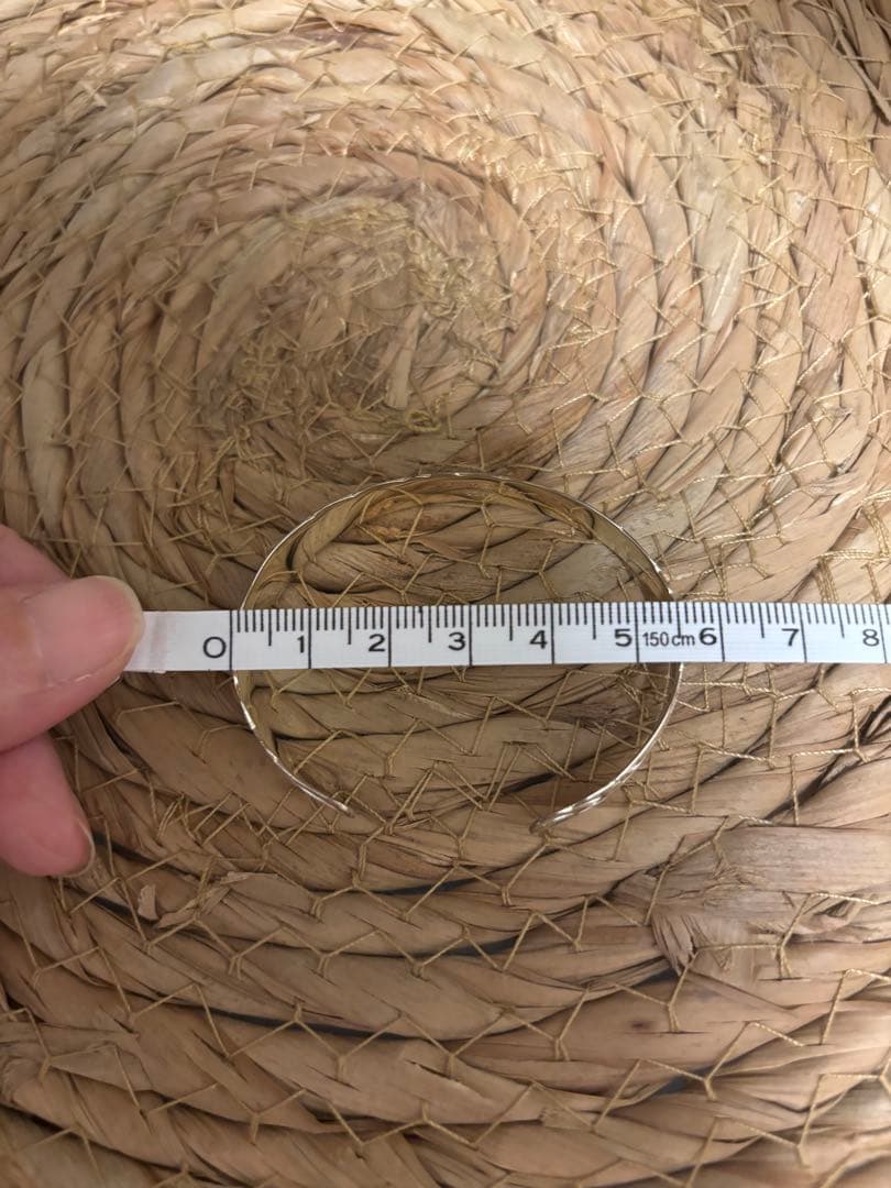 BOOOハワイアンジュエリー　シルバー925 10mm幅　手彫りバングル