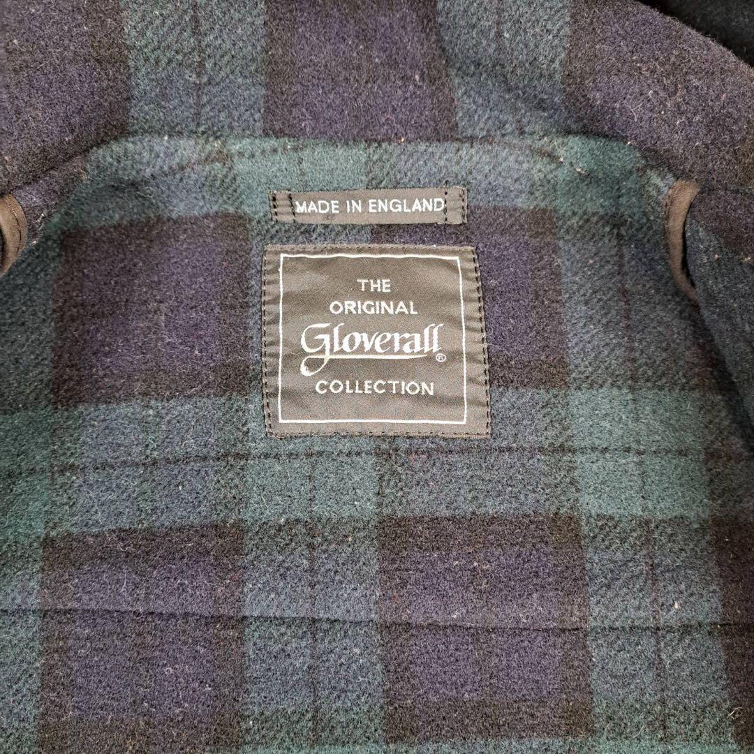 極美品　Gloverall ブラックウォッチ ダッフルコート ネイビー