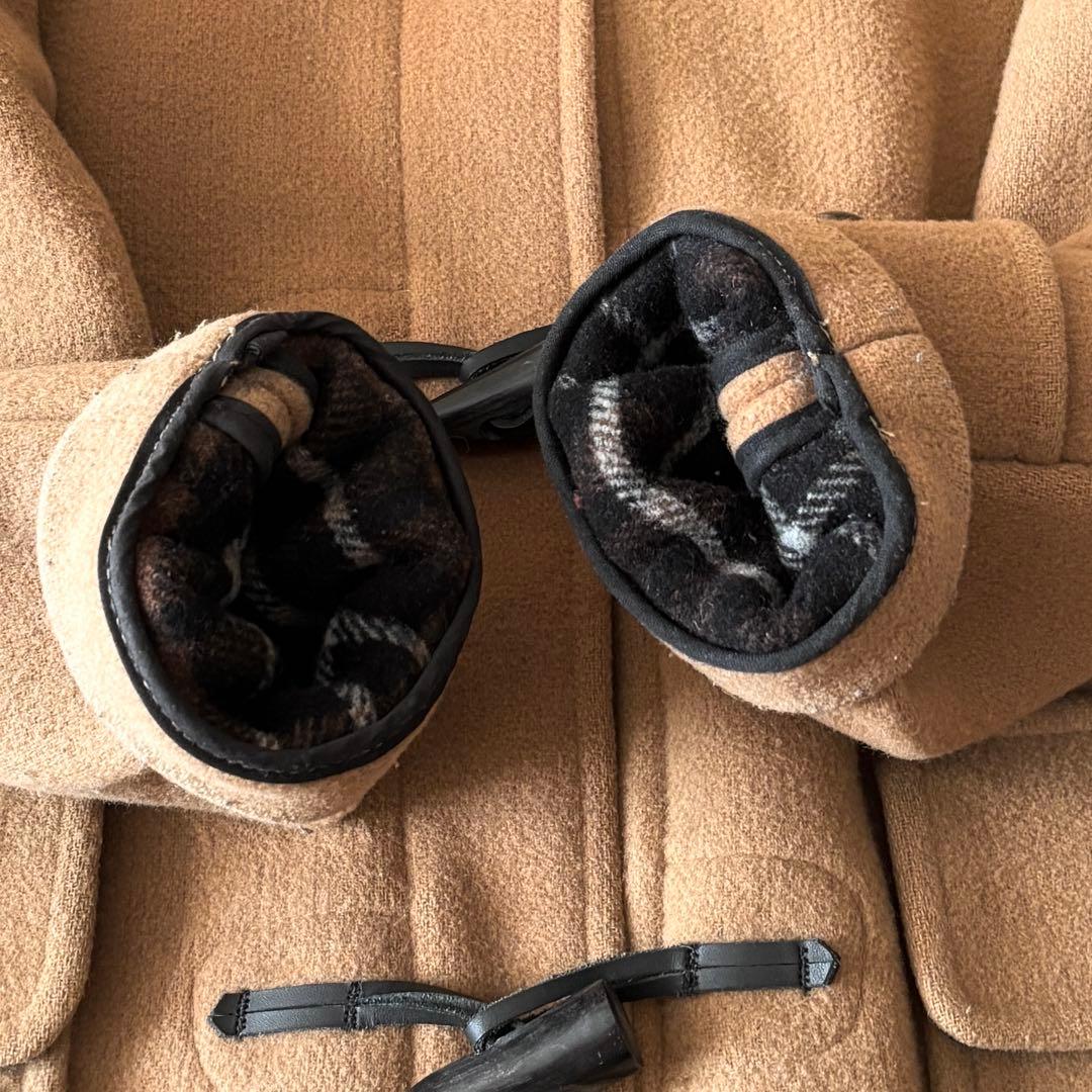 Gloverall グローバーオール ダッフルコート S キャメル チェック