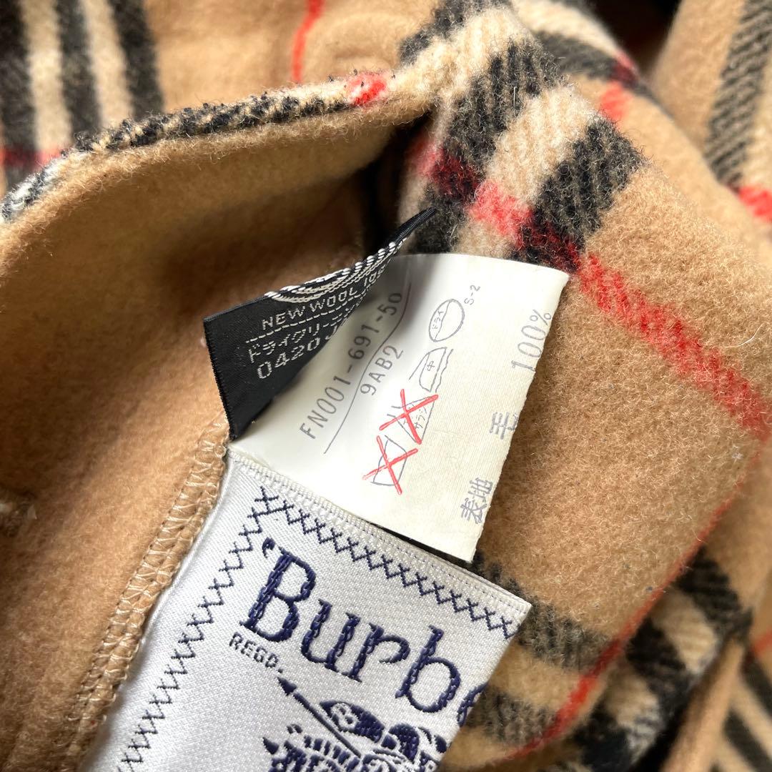 Burberrys バーバリー リバーシブル ロングコート ノバチェック ウール