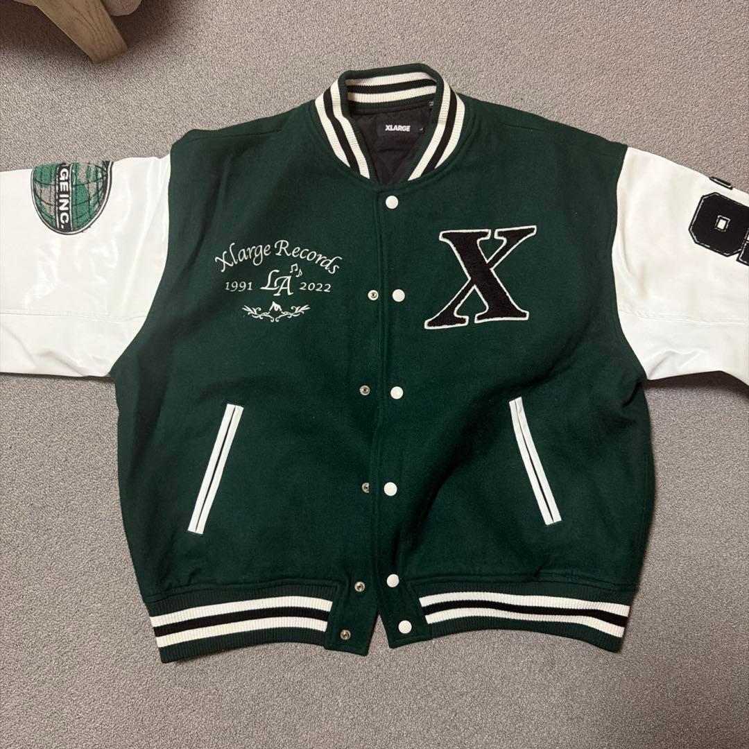 XLARGE スタジャン Lサイズ ダークグリーン