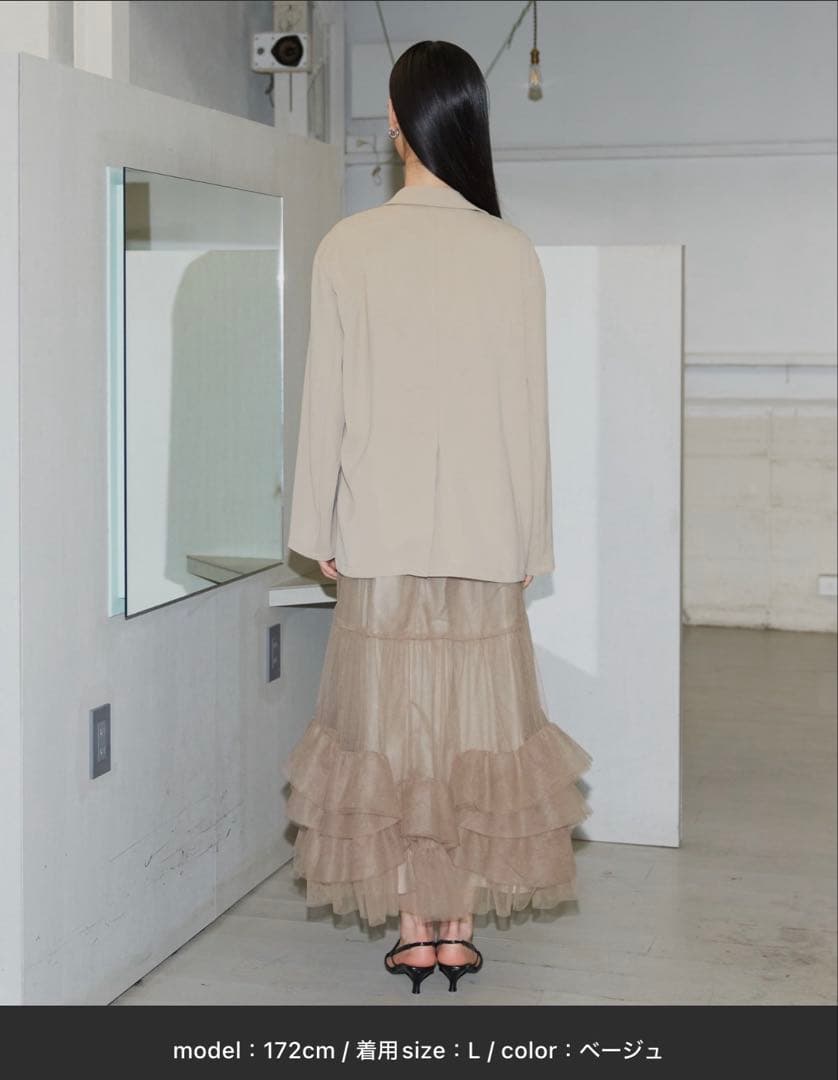 ANDRESD ボリュームチュールジャケットセットドレス