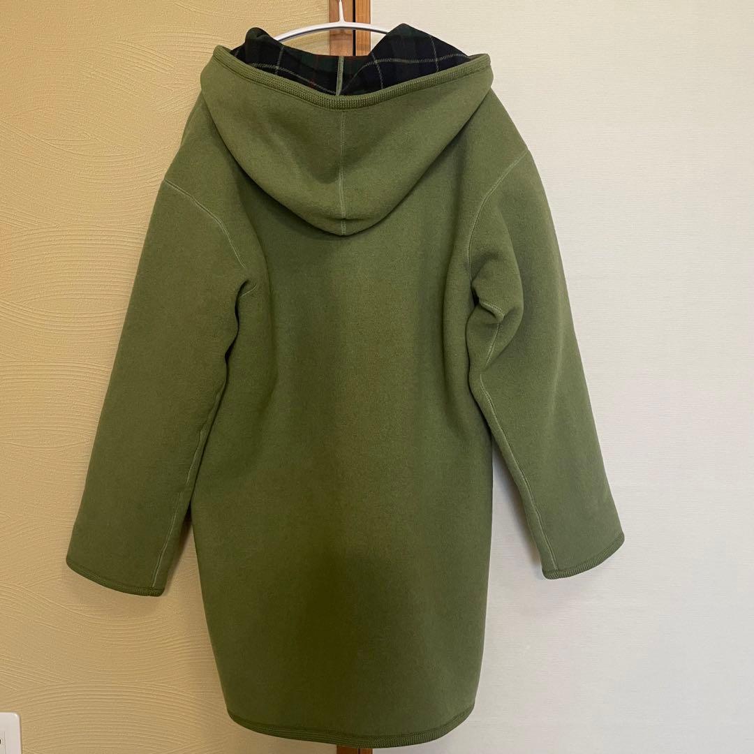 【美品】元町 lebeau チャーミングコート ミディアム　リバーシブル 緑 M