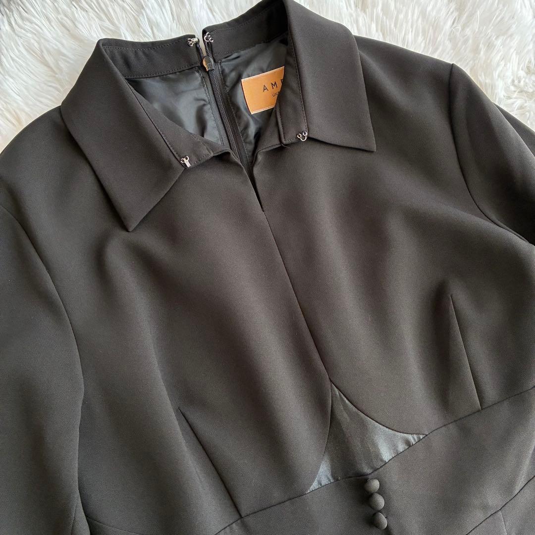 サロペット・オーバーオール・オールインワン Ameri UND BAL COLLAR FRONT OPEN JUMPSUIT