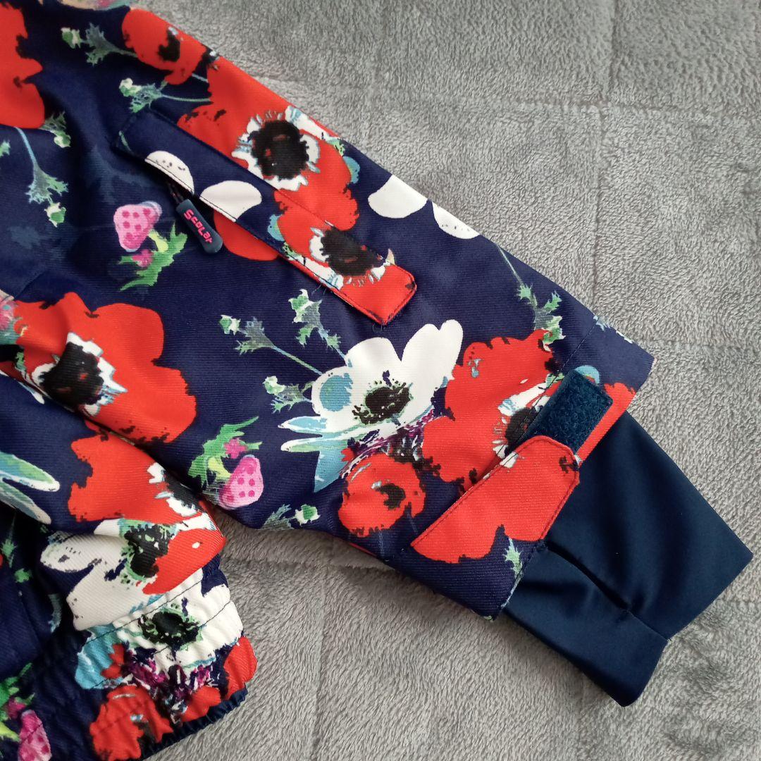美品！　スカラー　スノーウェア　上下セット　花柄　XS