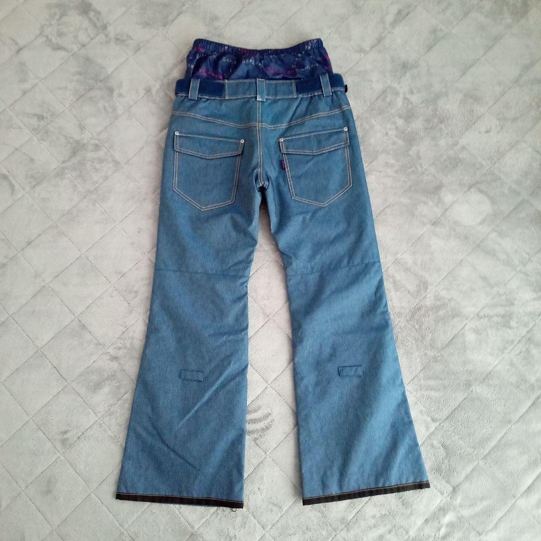 美品！　スカラー　スノーウェア　上下セット　花柄　XS