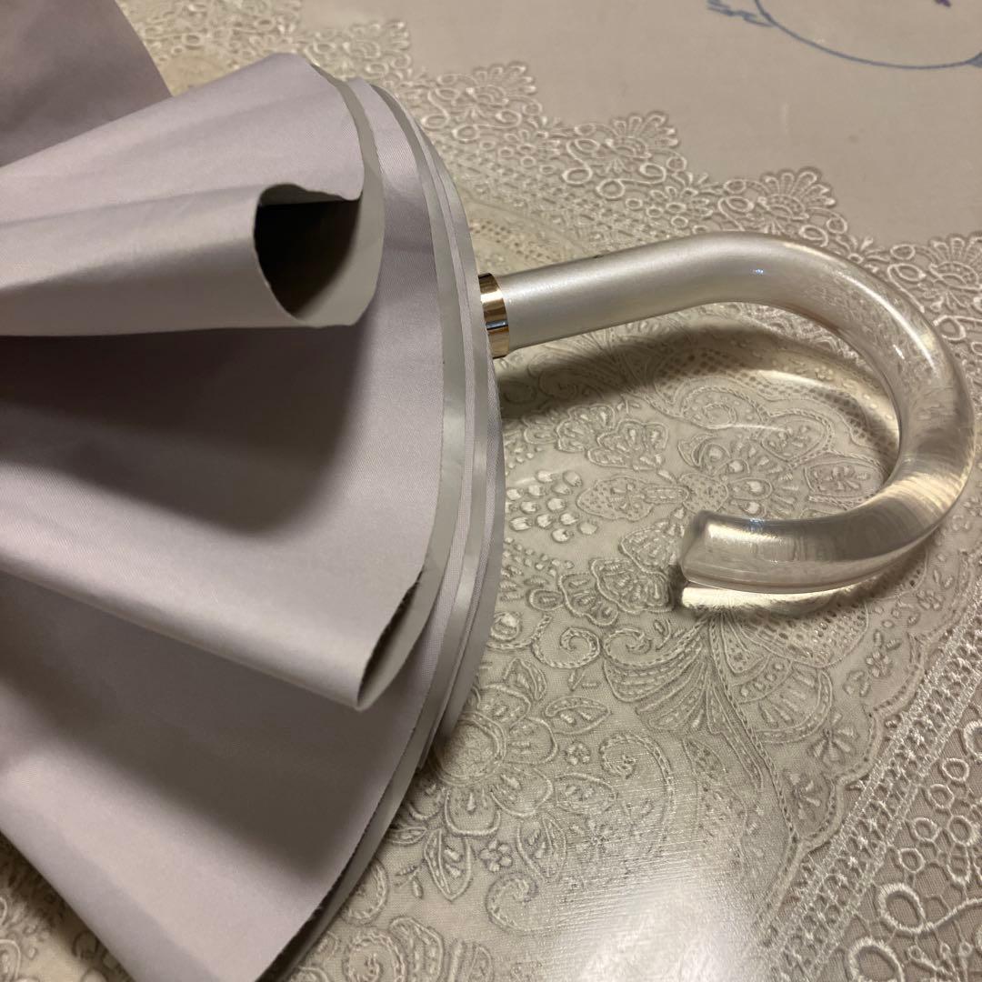 未使用❗️LANVIN‼️フリル付き折りたたみ傘 晴雨兼用