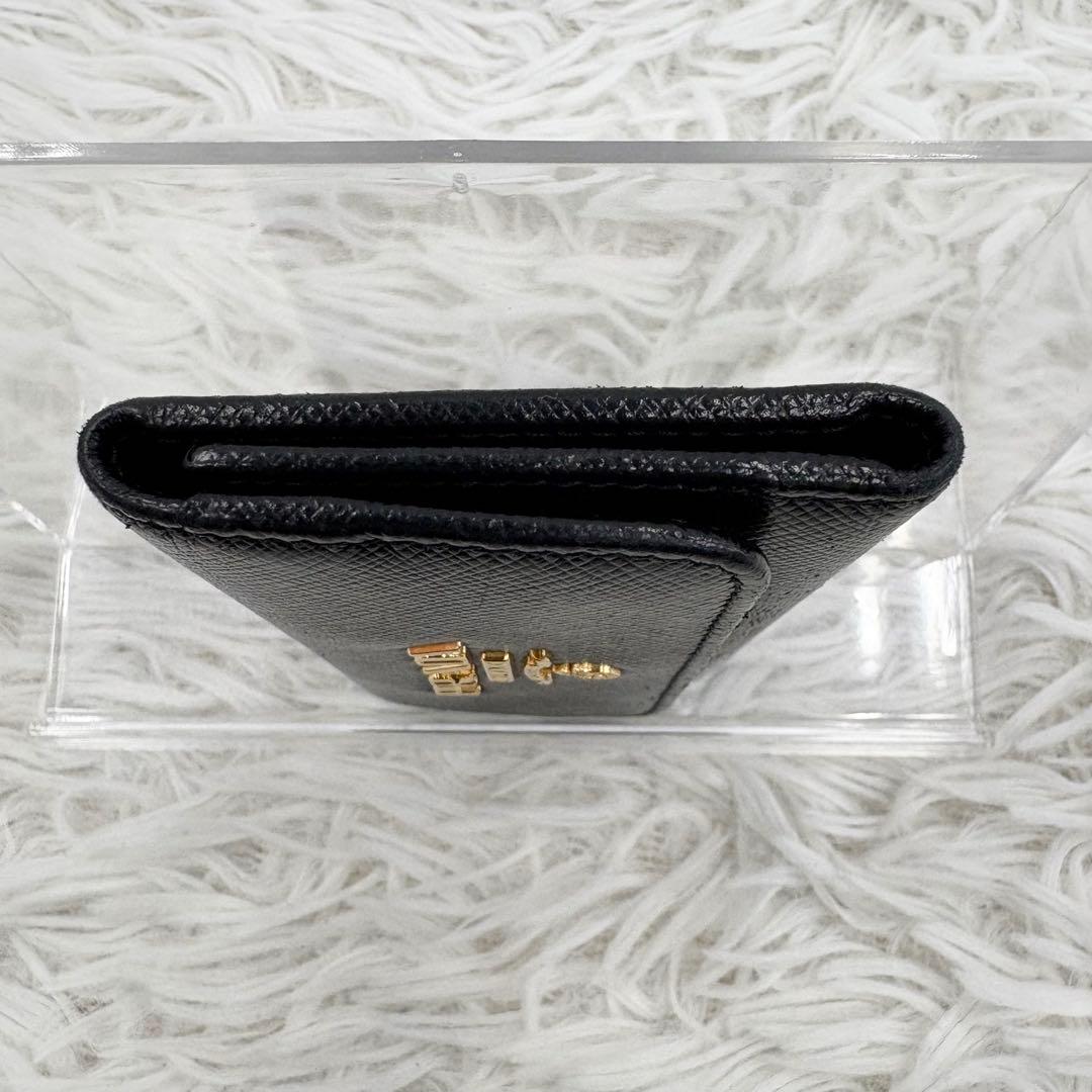 極美品 PRADA プラダ サフィアーノレザー キーケース ブラック 6連