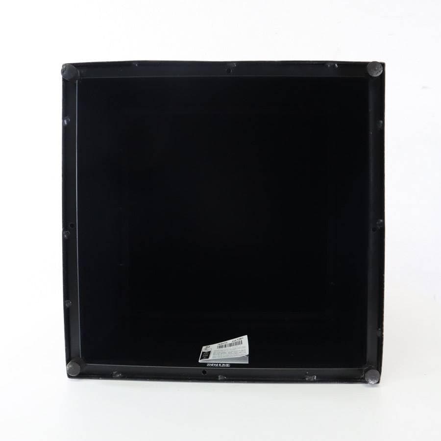 値下展示品 ザラホーム スクエアメタルベース サイドテーブル ブラック 鉄製