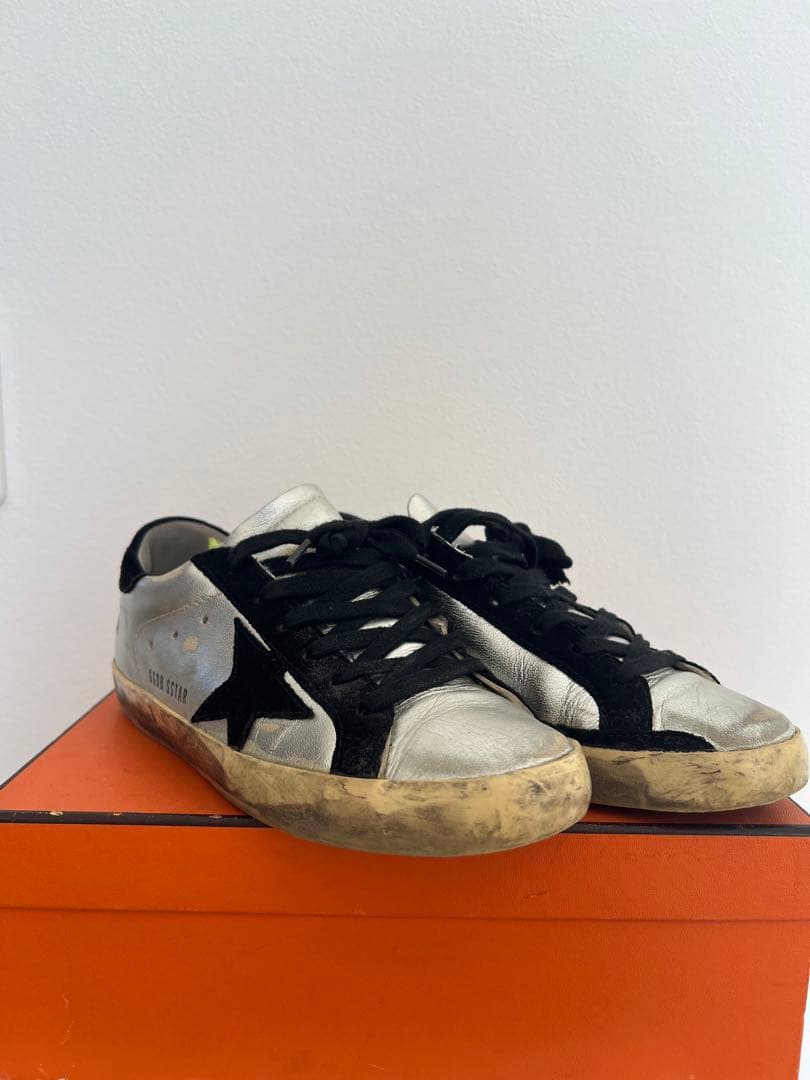 Golden  Superstar シルバー/ブラック スニーカー