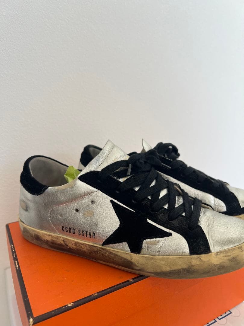 Golden  Superstar シルバー/ブラック スニーカー